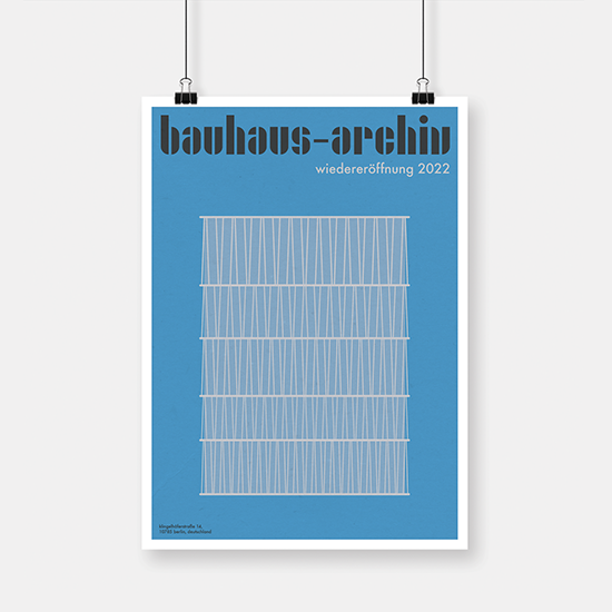 Bauhaus Archiv: Wiedereröffnung 2022 Poster