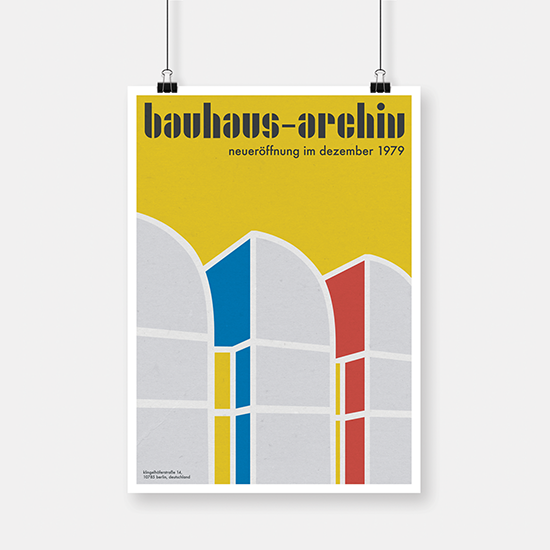Bauhaus-Archiv: Neueröffnung im Dezember 1979 Poster